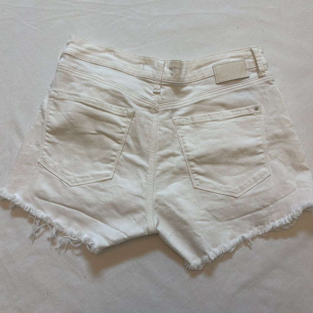 Mavi Shorts Size 30 Rosie Wash Distressed Cutoff Denim - Picture 2 of 5